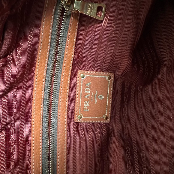 Prada Orange Leather Women's Bag - Picture 7 of 11